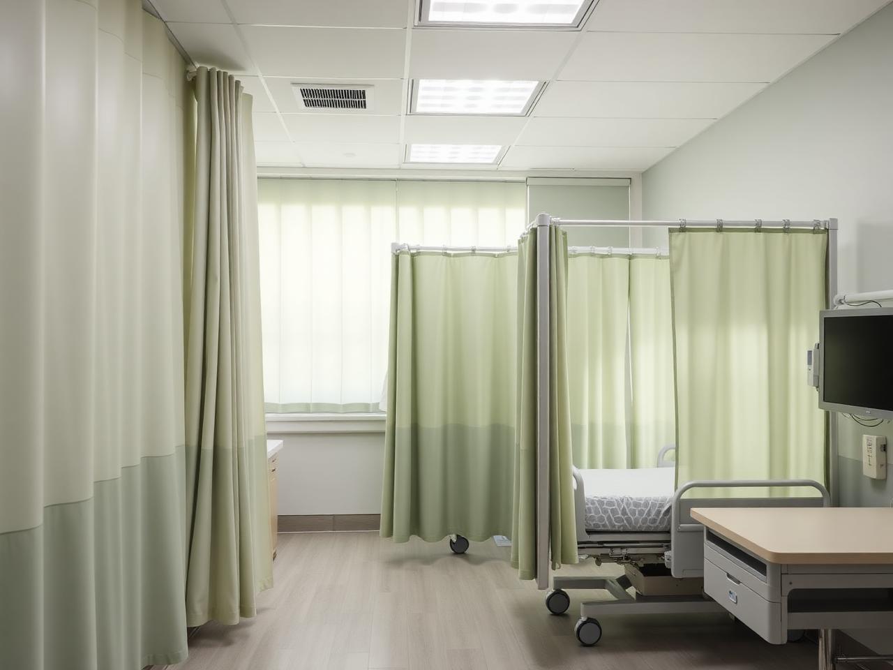 Healthcare interior with custom window treatments